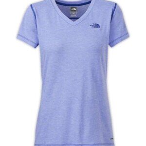 The North Face Blue v neck T Shirt Medium